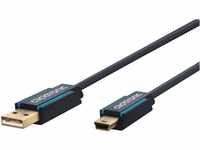 Clicktronic High Speed USB 2.0 A auf USB 2.0 Mini-B Kabel / Ladekabel USB A...