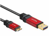 Delock Kabel USB 3.0 Typ-A Stecker > USB 3.0 Typ Micro-B Stecker 3 m Premium,...