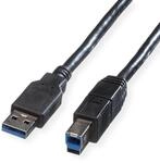 ROLINE USB 3.2 Gen 1 Kabel, Typ A-B, schwarz, 1,8 m