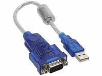 InLine 33304D USB zu Seriell Adapterkabel Premium, Stecker A an 9pol Sub D...