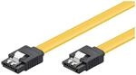 goobay SATA 3 Kabel 0,5m, Datenkabel mit Clip Verriegelung, 6 Gbit/s, f&uuml;r SSD, HDD,