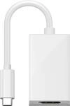 goobay DisplayPort Adapter 66257, USB-C, 0,2 m, wei&szlig;