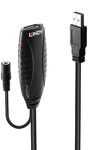 LINDY 43156 10m USB 3.0 Aktivverl&auml;ngerung, Schwarz