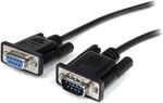 StarTech.com 50cm Seriell DB9 RS232 Verl&auml;ngerungskabel - RS 232 DB-9 Kabel