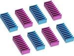 InLine 33955G8er Pack RAM-K&uuml;hler, selbstklebende K&uuml;hlrippen, Blau Lila