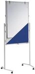 MAUL Moderationstafel mobil MAULpro blau wei&szlig; Whiteboard Pinnfl&auml;che Rollen