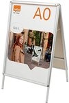 Nobo Premium Plus Plakatst&auml;nder mit Klapprahmen, Gr&ouml;&szlig;e A0, Freistehend,