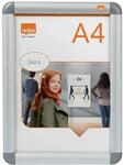 Nobo Premium Plus Plakatrahmen mit Klapprahmen, Gr&ouml;&szlig;e A4, Wandbefestigung durch