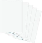FRANKEN Flipchart-Block, 5 x 20 Blatt, beidseitig verwendbares Flipchart-Papier 80