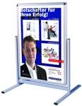 FRANKEN Plakatst&auml;nder Kundenstopper A1 mit Klapprahmentechnik, freistehend,