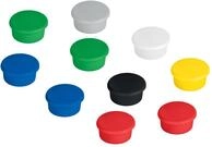 FRANKEN Signal-Magnete Rund, 10 St&uuml;ck, Hochwertige Haftmagnete f&uuml;r Markierungen und