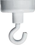 FRANKEN Hakenmagnet, Magnet mit Haken, Haftkraft 10 kg, F&uuml;r magnetische Whiteboards