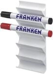 FRANKEN Tafelschreiber-Halter, magnetisch, f&uuml;r 6 Tafelschreiber, leer, wei&szlig;,...