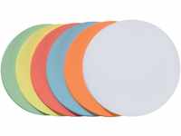 FRANKEN Moderationskarten Kreis klein, 95 mm, sortiert, 250 Stück, farblich