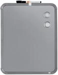 Nobo Magnetisches Mini-Whiteboard mit Schmalem Silbernem Rahmen, Tragbar,