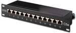 DIGITUS Cat-5e Patchpanel - 12 Ports - RJ45-Buchsen - 10-Zoll Rack-Mount 1HE -...