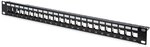 DIGITUS Patch-Panel &ndash; 24 Port &ndash; Modular &ndash; Geschirmt &ndash; 1HE 19 Zoll &ndash; F&uuml;r