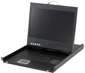 LevelOne KVM-8901DE Widescreen LCD Rack Console DE Keyboard, 48,26 cm (19 Zoll)