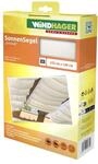 Windhager Sonnensegel f&uuml;r Seilspanntechnik, 270 x 140 cm, Wei&szlig;, Beschattung von