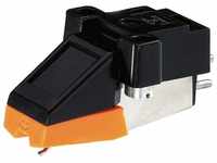MONACOR EN-24 Stereo-Tonabnehmer-Magnetsystem mit Diamantnadel, Orange/schwarz
