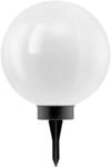 EGLO LED Aussen-Solar-Kugelleuchte/aus Kunststoff, schwarz/Kunststoff, wei&szlig; /...