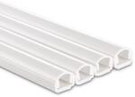 Hama Selbstklebender Kabelkanal Wei&szlig; (4X Kunstoffleiste 1 Meter L&auml;nge, f&uuml;r 2