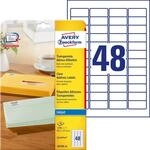 AVERY Zweckform J4720-25 Adressetiketten/Adressaufkleber (1.200 Etiketten,