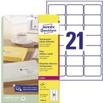 AVERY Zweckform L7560-25 Adressetiketten/Adressaufkleber (525 Etiketten, 63,5x38,1mm
