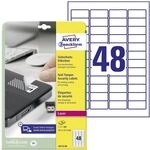 AVERY Zweckform L6113-20 Sicherheitsetiketten (960 Folienaufkleber, 45,7x21,2mm auf