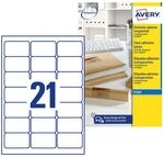 AVERY Zweckform J8560-25 Adressetiketten/Adressaufkleber (525 Etiketten, 63,5x38,1mm