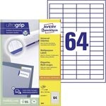 AVERY Zweckform 3667 Universal Etiketten (6.400 Klebeetiketten, 48,5x16,9mm auf A4,