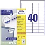 AVERY Zweckform 3657 Universal Etiketten (4.000 Klebeetiketten, 48,5x25,4mm auf A4,