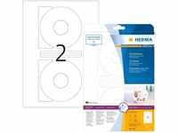 HERMA 5079 CD DVD Etiketten inkl. Zentrierhilfe blickdicht, 25 Blatt, Ø 116...