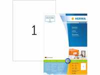 HERMA 4631 Universal Etiketten, 200 Blatt, 210 x 297 mm, 1 pro A4 Bogen, 200...