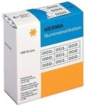 HERMA 4800 Nummernetiketten Zahlen 0-999, dreifach, 3000 St&uuml;ck, 22 x 10 mm,