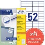 AVERY Zweckform 3650 Universal Etiketten (5.200 Klebeetiketten, 48x21mm auf A4,