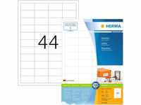 HERMA 4608 Universal Etiketten, 200 Blatt, 48,3 x 25,4 mm, 44 pro A4 Bogen, 8800