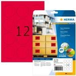 HERMA 5156 Farbige Etiketten rund neon rot, 20 Blatt, &Oslash; 60 mm, 12 pro A4 Bogen, 240