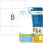 HERMA 8645 Versandetiketten, 10 Blatt, 105 x 74 mm, 8 pro A4 Bogen, 80 St&uuml;ck,