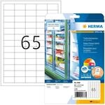 HERMA 4388 Tiefk&uuml;hletiketten, 25 Blatt, 38,1 x 21,2 mm, 65 pro A4 Bogen, 1625