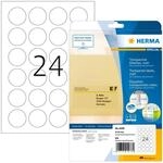 HERMA 4236 Verschlussetiketten transparent rund, 25 Blatt, &Oslash; 40 mm, 24 pro A4...