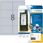 HERMA 4114 Wetterfeste Folienetiketten silber, 25 Blatt, 99,1 x 67,7 mm, 8 pro...