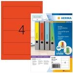 HERMA 4297 Ordnerr&uuml;cken Etiketten kurz breit, 100 Blatt, 192 x 61 mm, 4 pro A4