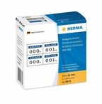 HERMA 4833 Nummernetiketten Zahlen 0-999, doppelt, 2000 St&uuml;ck, 22 x 15 mm,