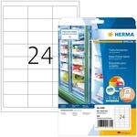 HERMA 4389 Tiefk&uuml;hletiketten, 25 Blatt, 66 x 33,8 mm, 24 pro A4 Bogen, 600 St&uuml;ck,