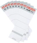 Herlitz 9743105 R&uuml;ckenschild 54 x 190 mm f&uuml;r 8 cm-Ordner, zum Einstecken, 10