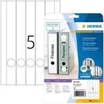 HERMA 5158 Ordnerr&uuml;cken Etiketten lang schmal, 25 Blatt, 34 x 297 mm, 5 pro A4