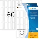 HERMA 2300 Vielzweck-Etiketten, 1920 St&uuml;ck, 5 x 35 mm, 60 pro Bogen,...