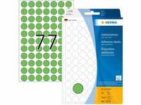 HERMA 2235 Punktaufkleber Klebepunkte grün, 2464 Stück, Ø 13 mm, 77 pro...
