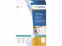 HERMA 8316 Versandetiketten mit Einlieferungsbeleg blickdicht, 25 Blatt, 182 x...
